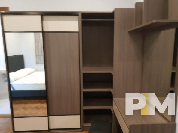 bedroom with closet - Yangon Property