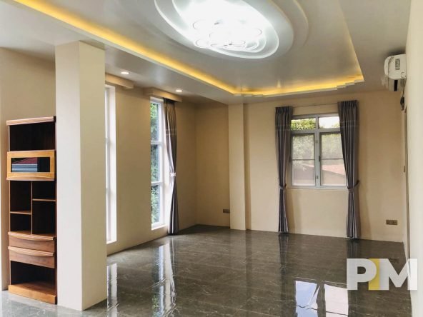 bedroom with shelf - Yangon Real Estate