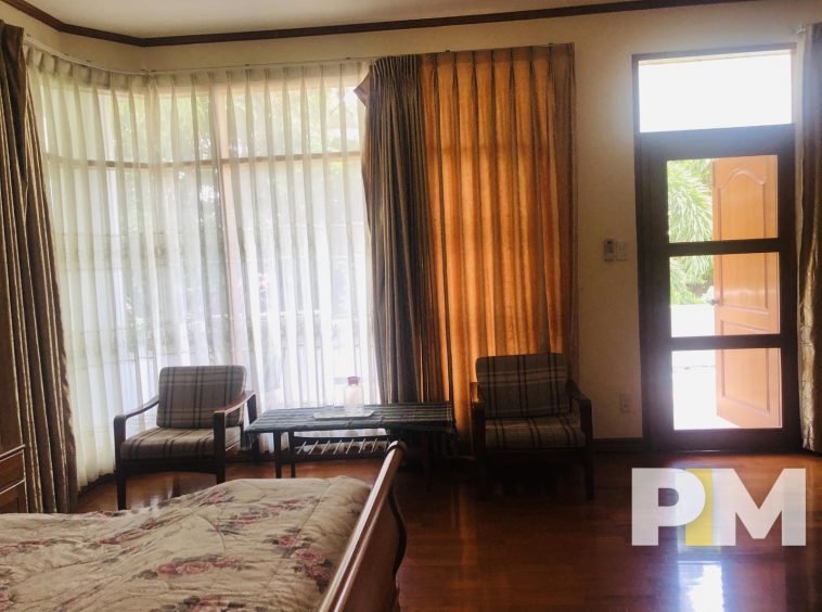 bedroom with single seats - properties in Myanmar