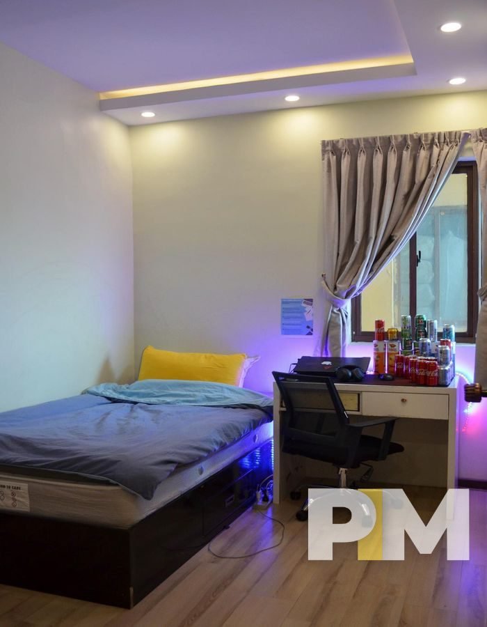 bedroom with sofa - Myanmar Real Estate