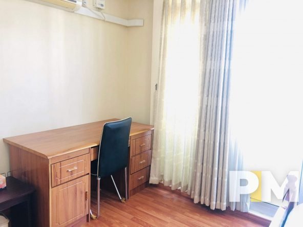 bedroom with study desk - Yangon Property