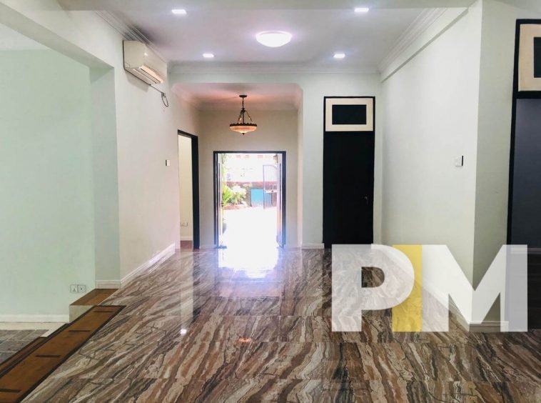 corridor with air conditioner - Yangon Property