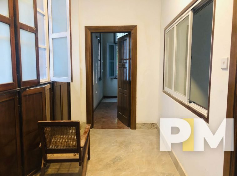 corridor with chair - property in Yangon