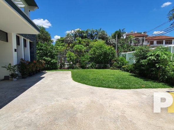 courtyard with entrance gate - Yangon Property