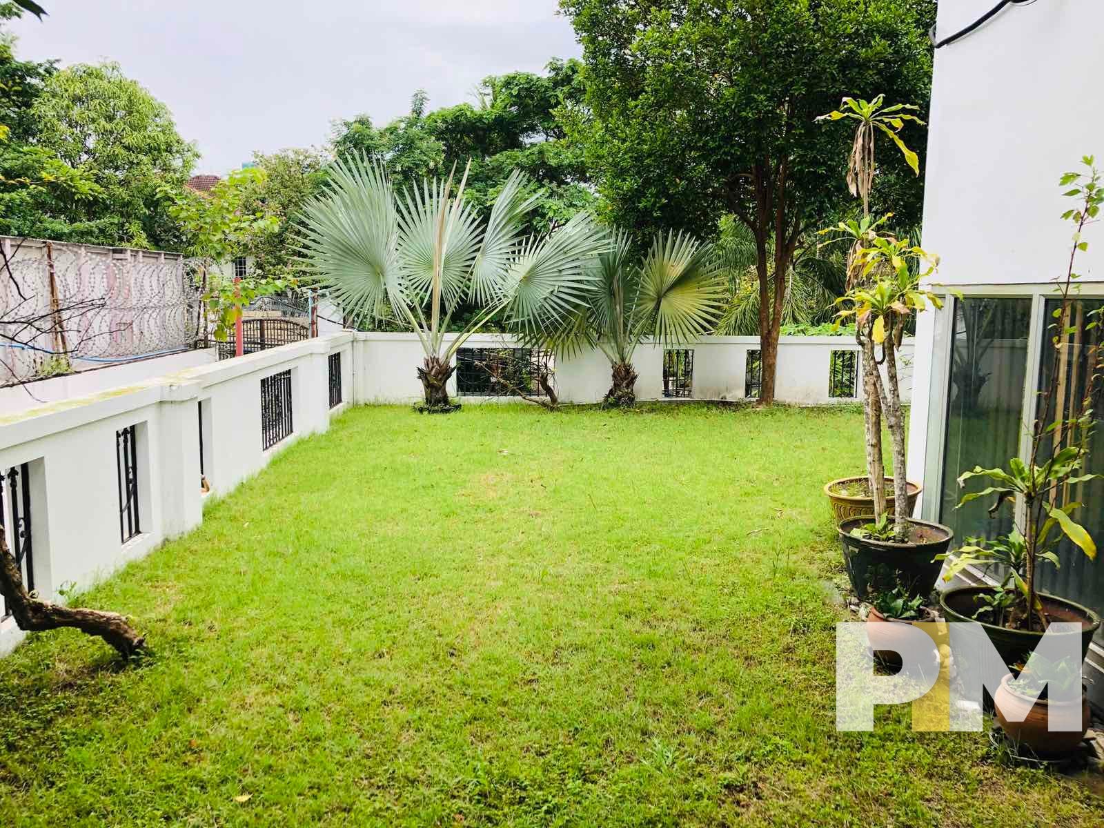 courtyard with plants - House for rent in Golden Valley