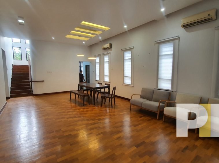 dining room with air conditioner - Myanmar Property