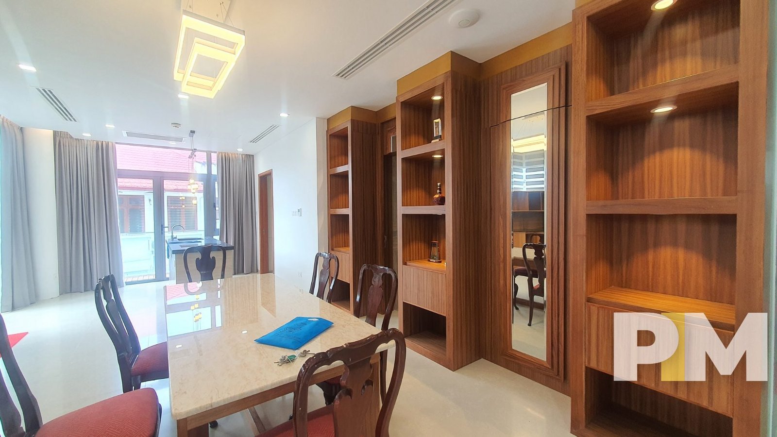 dining room with chairs and table - properties in Yangon