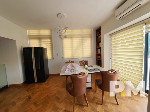 dining room with fridge - Condo for rent in Golden Valley