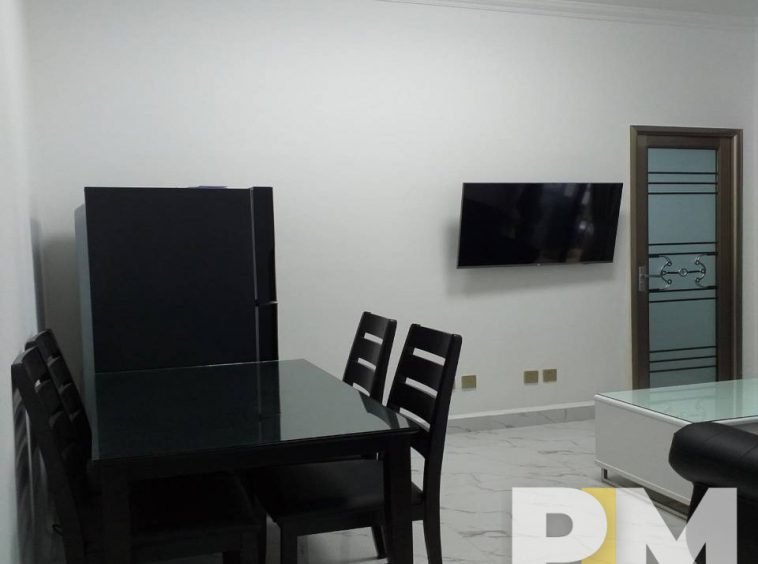 dining room with fridge - Home Rental Yangon