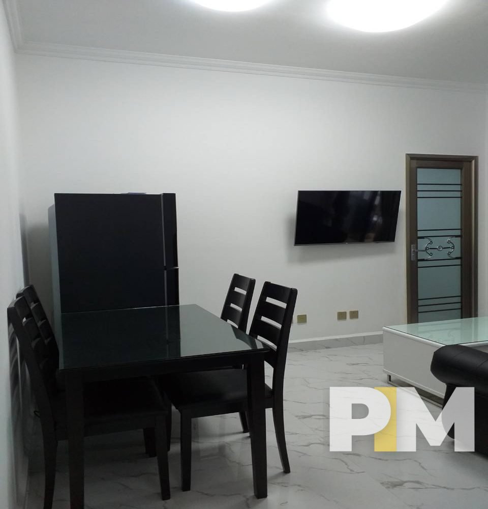 dining room with fridge - Home Rental Yangon