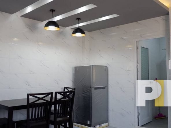 dining room with fridge - Yangon Property