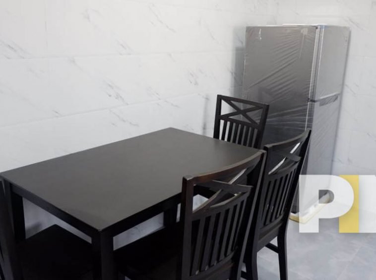 dining room with kitchen - Myanmar Condo for rent