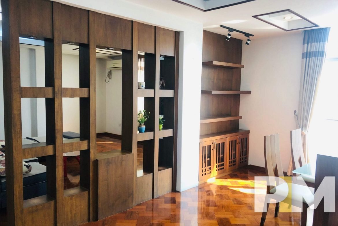 dining room with shelf - Yangon Real Estate