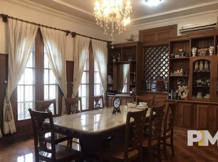 dining room with table - Yangon Real Estate