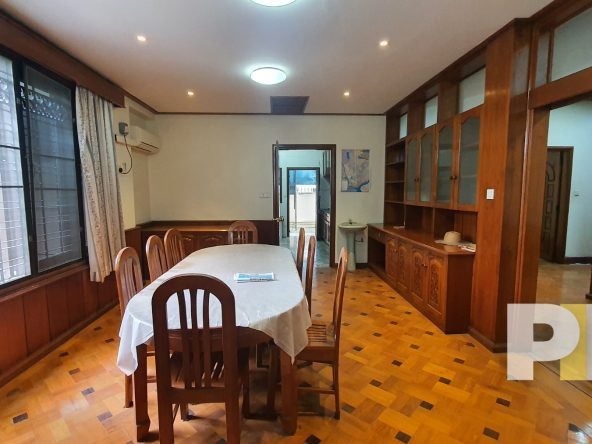 dining room with table and chair - properties in Yangon