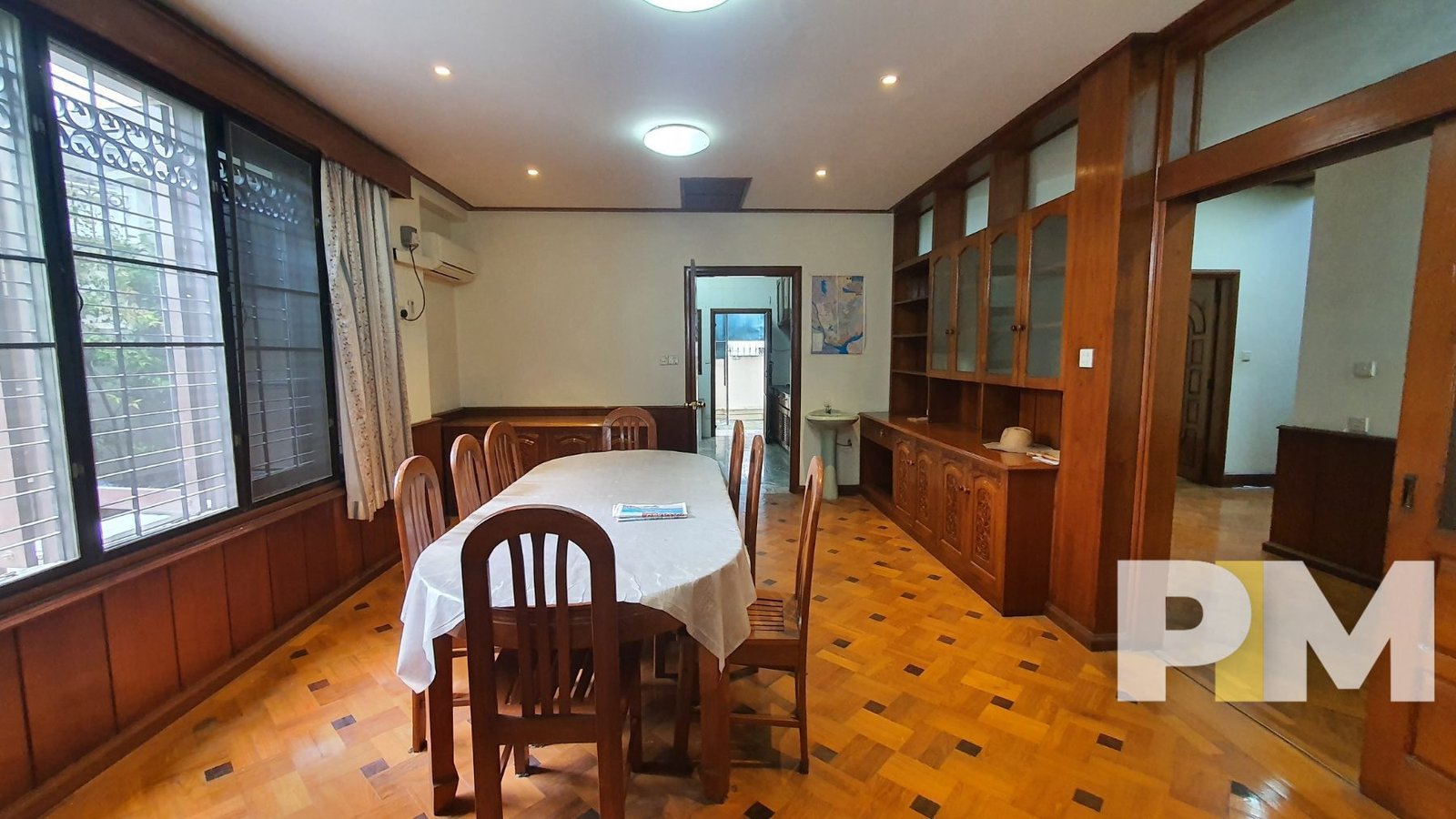 dining room with table and chair - properties in Yangon