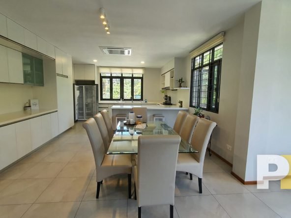 dining room with table and chairs - Myanmar Property