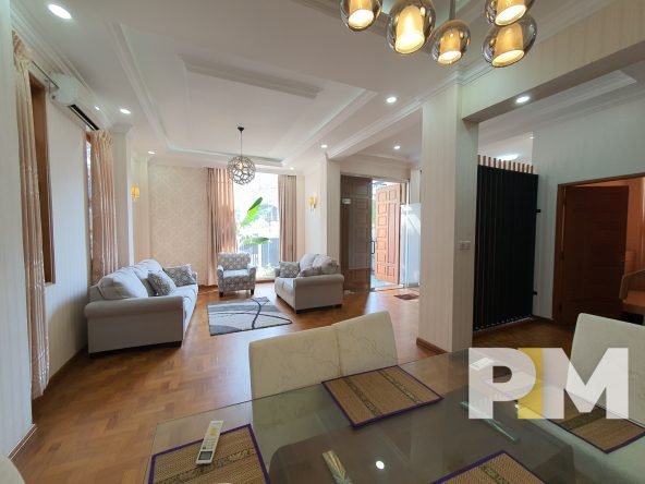 dining room with table and chairs - Myanmar Real Estate