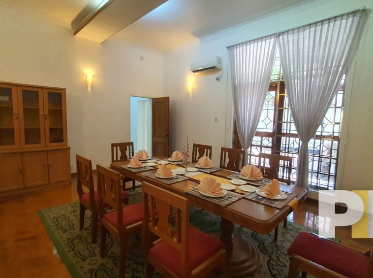 dining room with table and chairs - Myanmar Real Estate