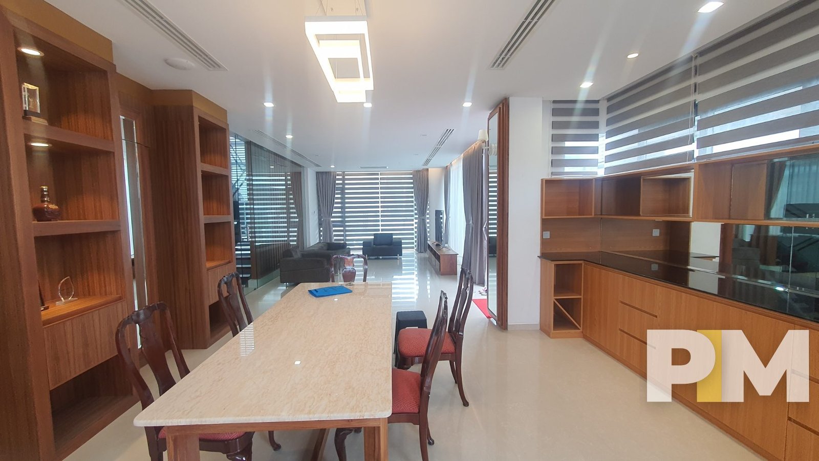 dining room with table and chairs - Rent in Yangon