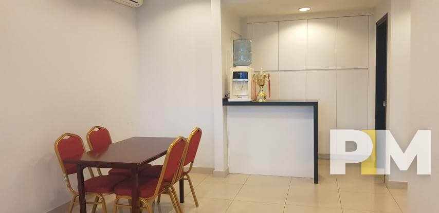 dining room with table and chairs - Rent in Yangon