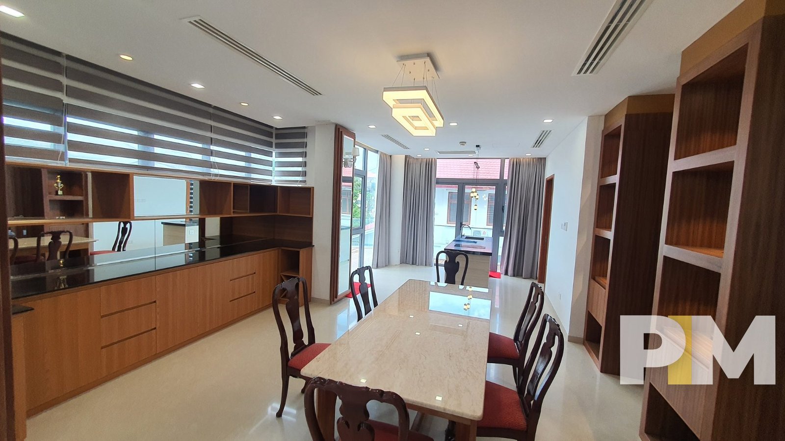 dining room with table and chairs - Yangon Property