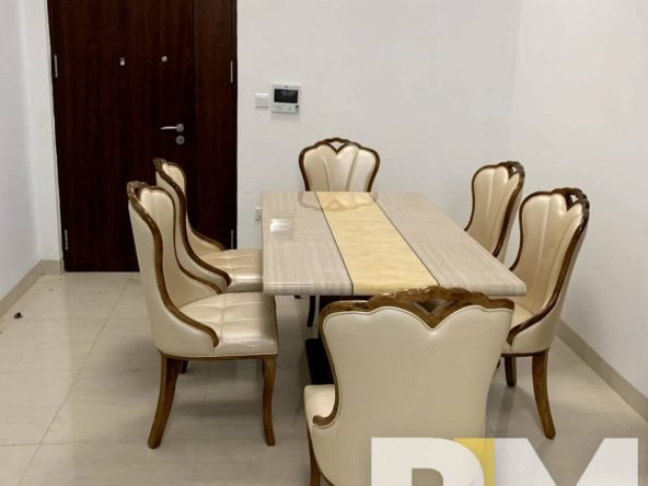 dining room with table and chairs - Yangon Property