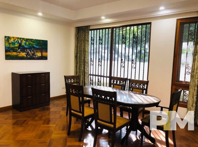 dining room with table and chairs - Yangon Real Estate