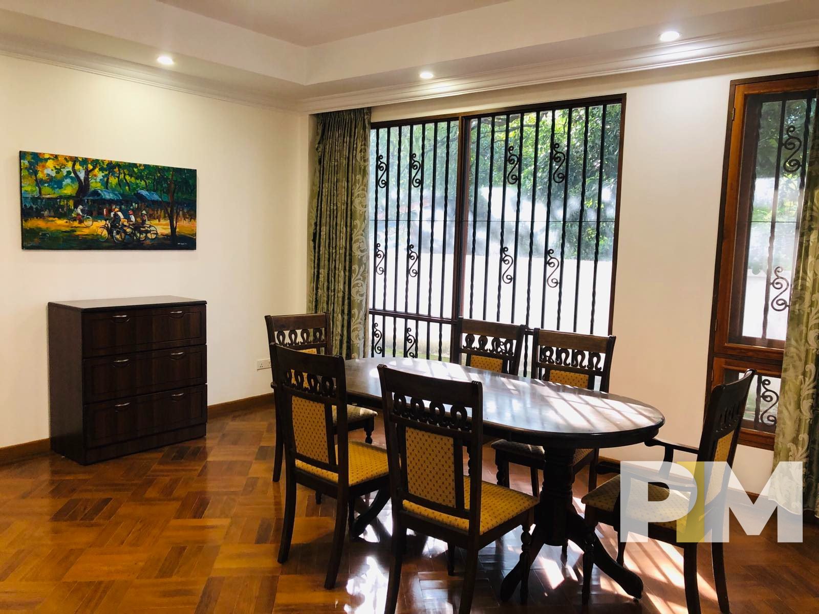 dining room with table and chairs - Yangon Real Estate