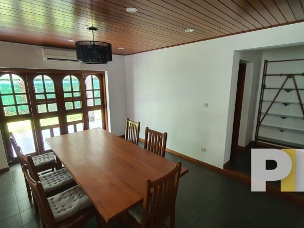dining room with table and chairs - properties in Myanmar