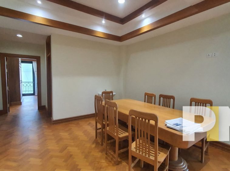 dining room with table and chairs - properties in Yangon