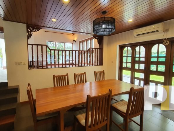 dining room with table and chairs - properties in Yangon