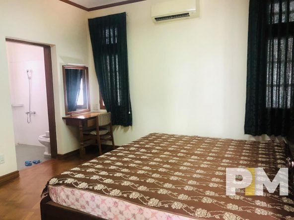 ensuite bedroom with vanity mirror - Yangon Property