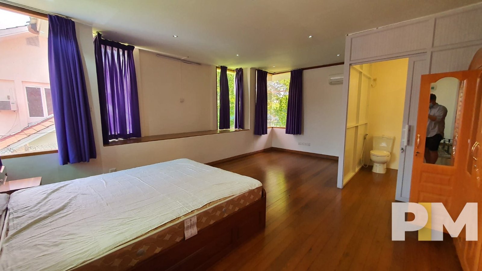 ensuite bedroom with wardrobe - properties in Yangon