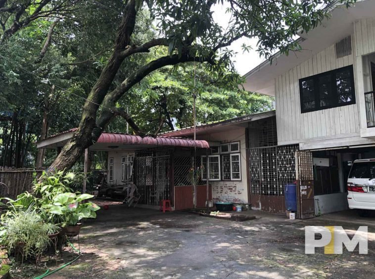 front space with car park - Yangon Real Estate