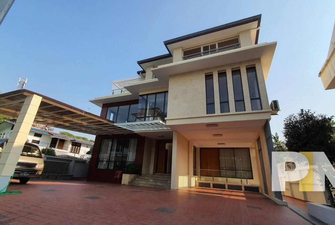 front view of the house - House for rent in Bahan