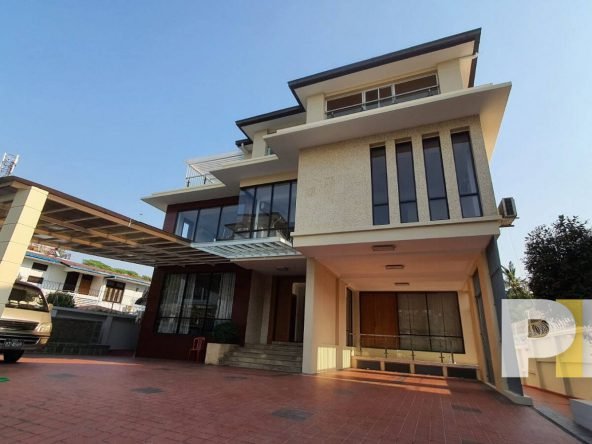 front view of the house - House for rent in Bahan