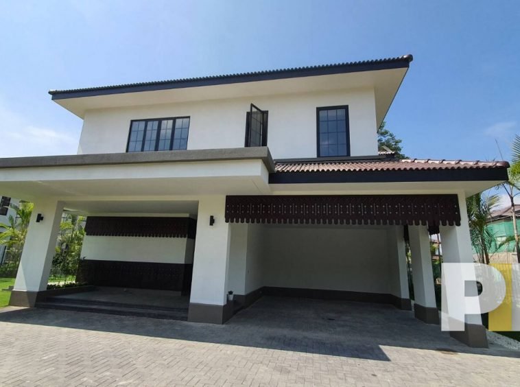 front view of the house - Yangon Real Estate
