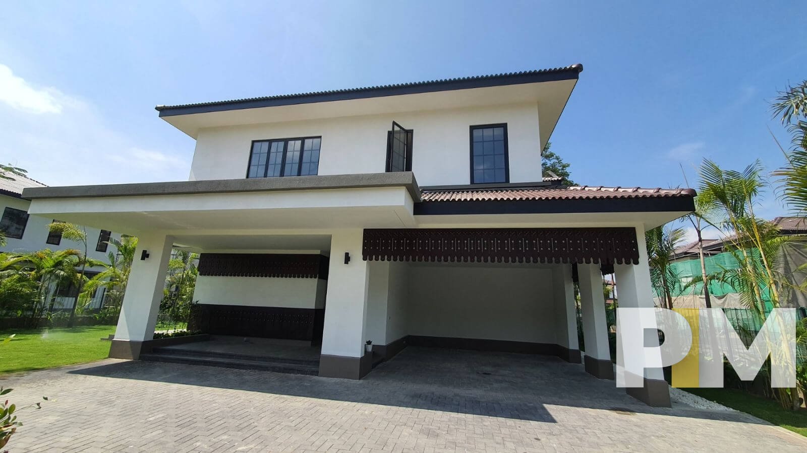 front view of the house - Yangon Real Estate