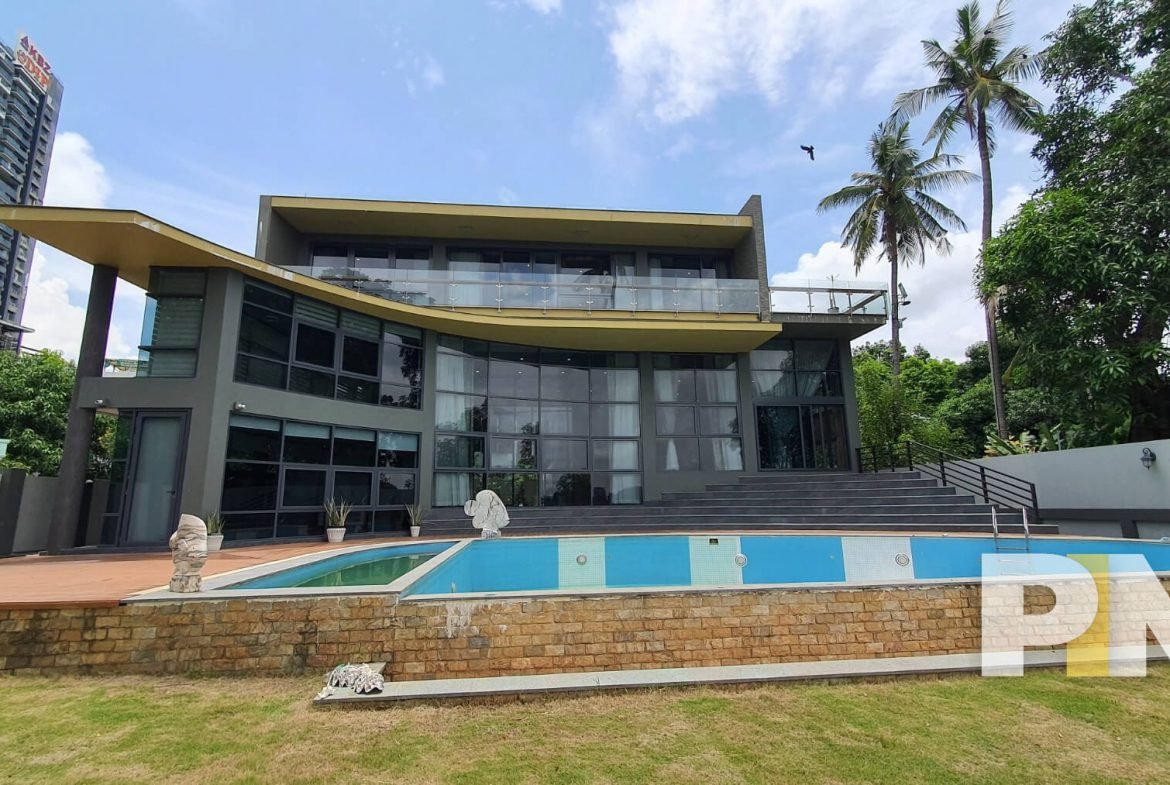 front view of the house - property in Myanmar