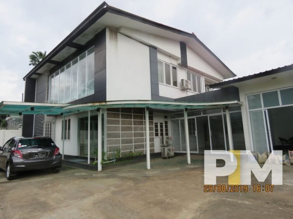 front view with balcony - properties in Yangon