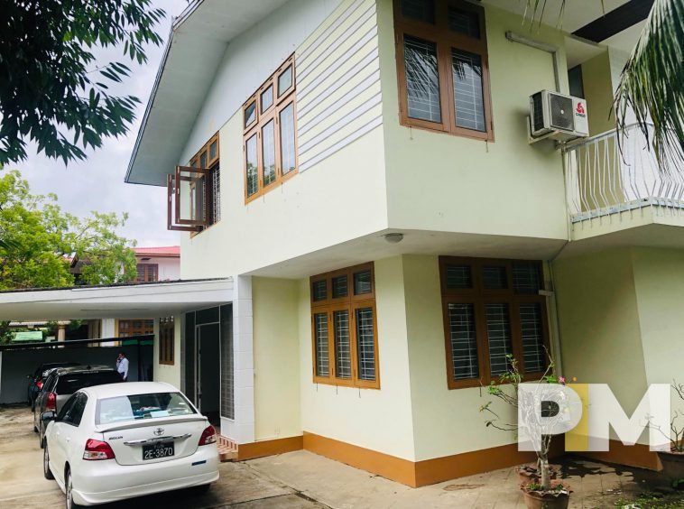 front view with car parking space - Yangon Property