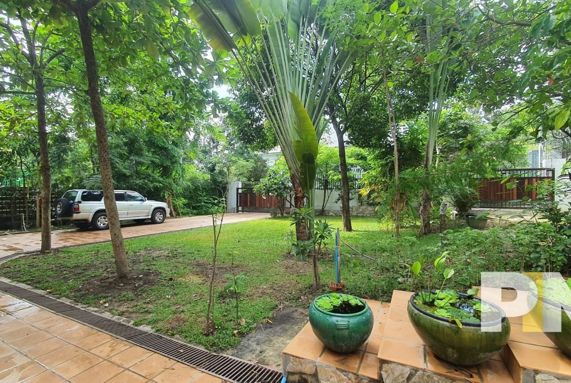 garden with car park - property in Yangon
