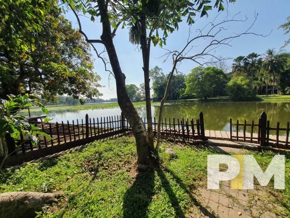 garden with lake view - Myanmar Property