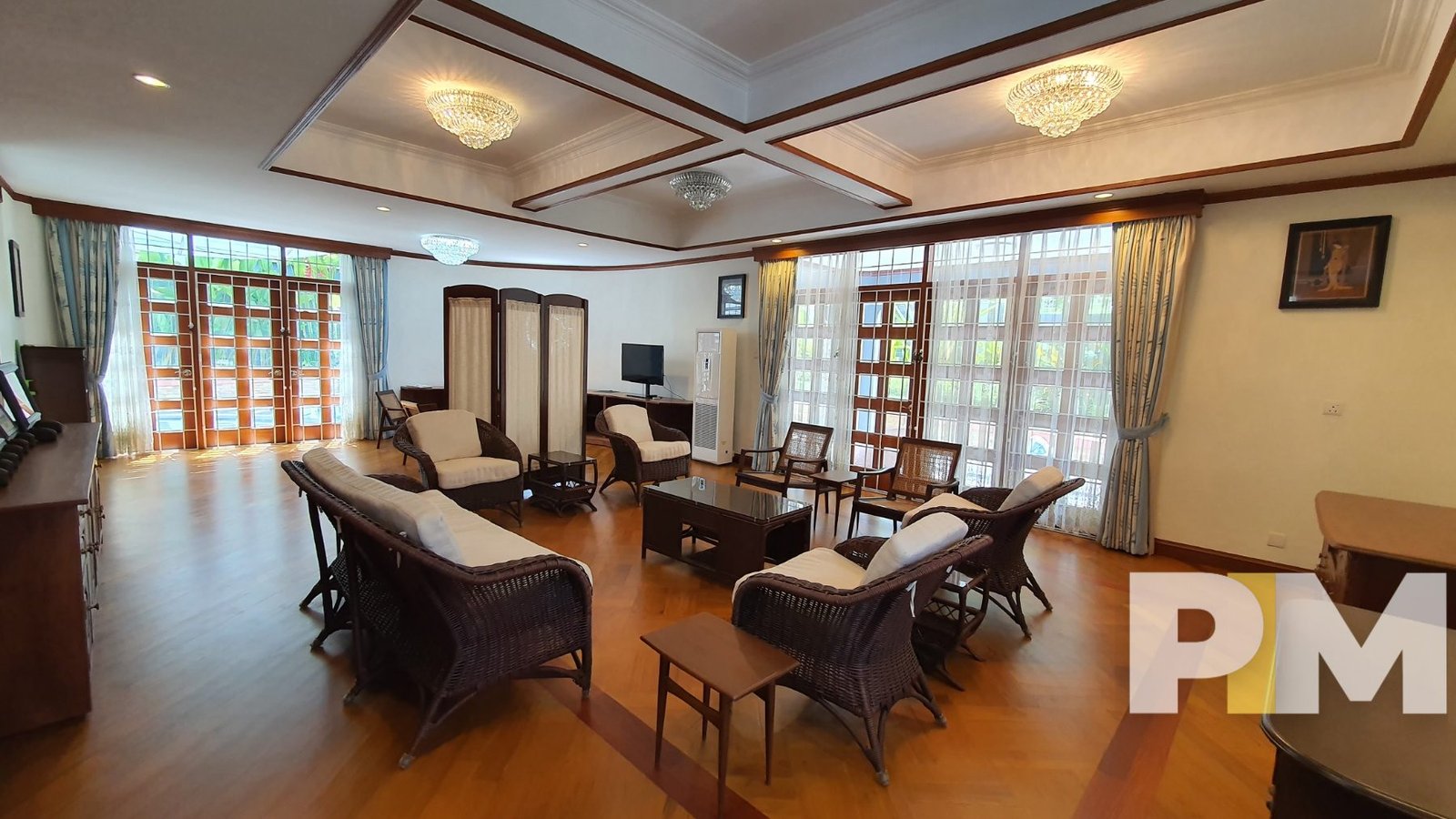 guest rooom with chairs - Real Estate in Yangon
