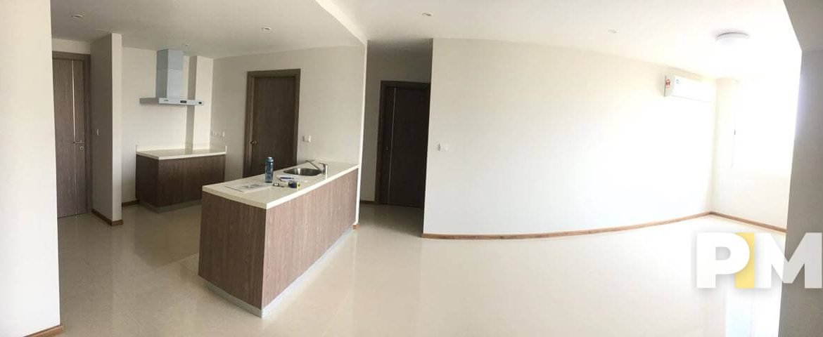 kitchen with cabients - Home Rental Yangon
