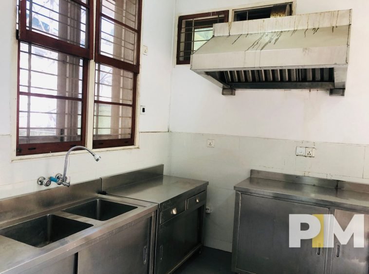 kitchen with cabients - Yangon Property
