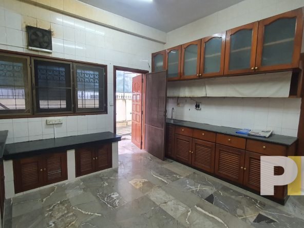 kitchen with cabients - Yangon Real Estate