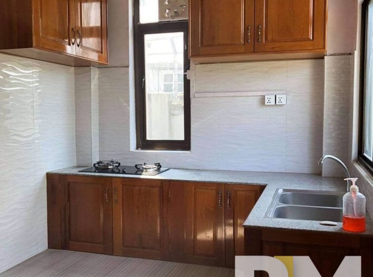 kitchen with cabinets - Home Rental Yangon