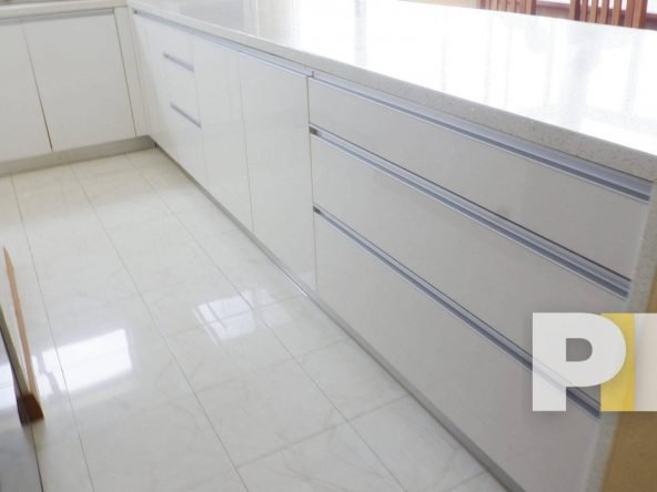 kitchen with cabinets - Myanmar Condo for rent